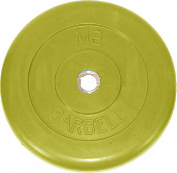 Блин MB Barbell d26 мм 15kg Yellow